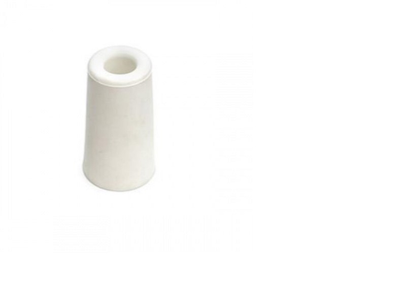 Deurbuffer wit voor schroef, afm. 75x40 mm.