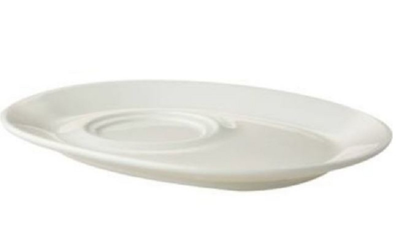 Maastricht Oval Porcelain Soup Bowl Saucer