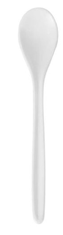 Egg spoon Plastic heavy White Per Piece