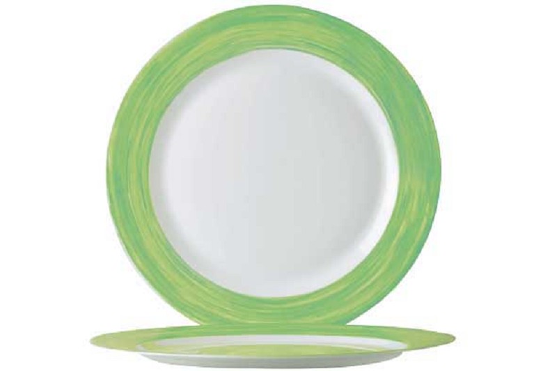 Arcopal Brush Dessert Plate 19.5cm Green