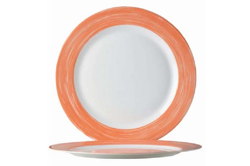 Arcopal Brush Dessert Plate 15.5cm Orange