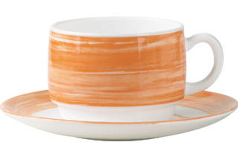 Arcopal Brush Cup 19cl with Ear Orange