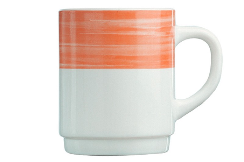 Arcopal Brush Cup 25cl with Ear Orange