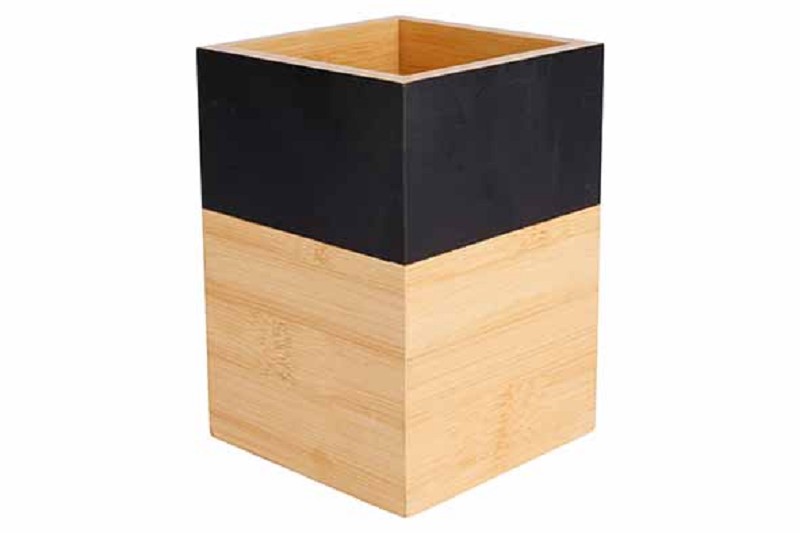 Black&Wood Holder for Kitchen Utensils