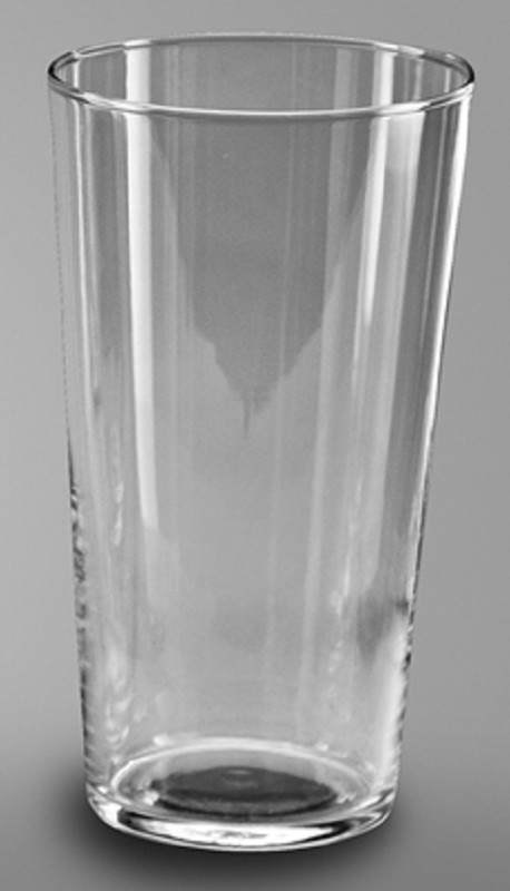 Clear Glass Vase Conical