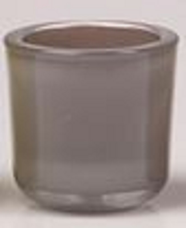 Glass Tealight Holder Grey