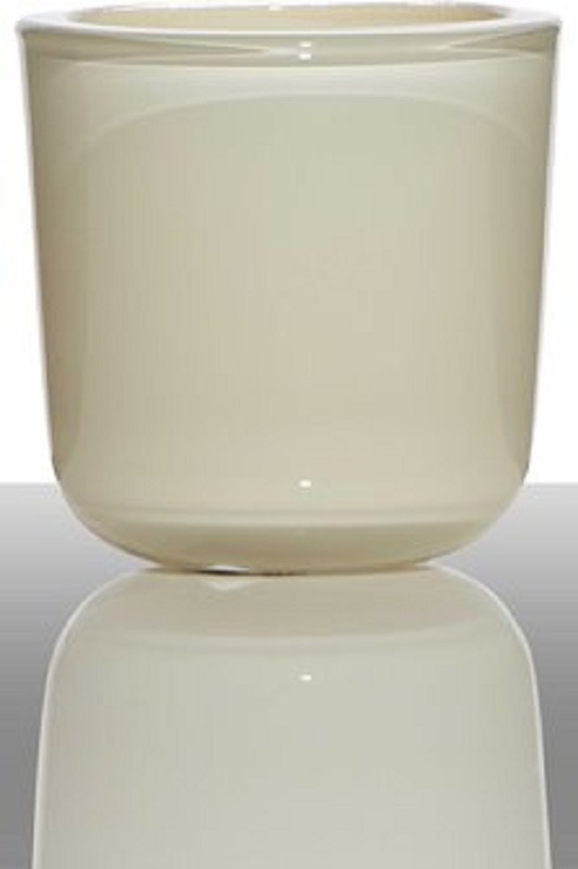 Glass Tealight Holder Cream White