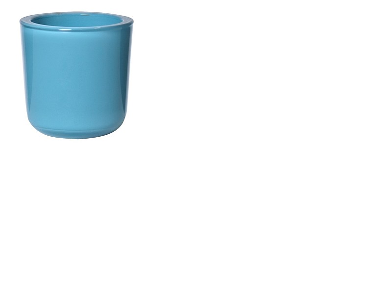 Glass Tealight Holder Light Blue