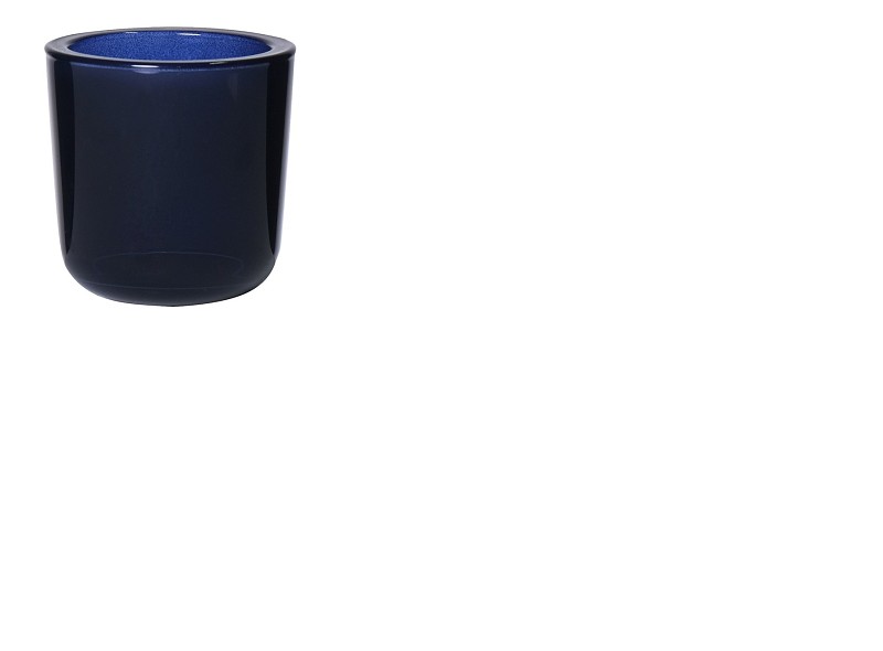Glass Tealight Holder Blue