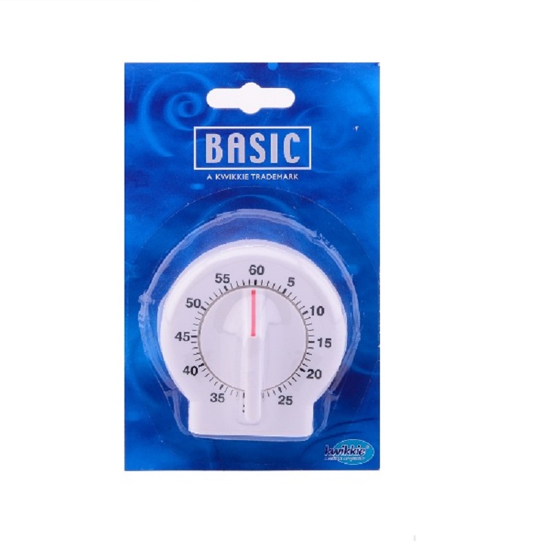 Round White Kitchen Timer Kwikkie