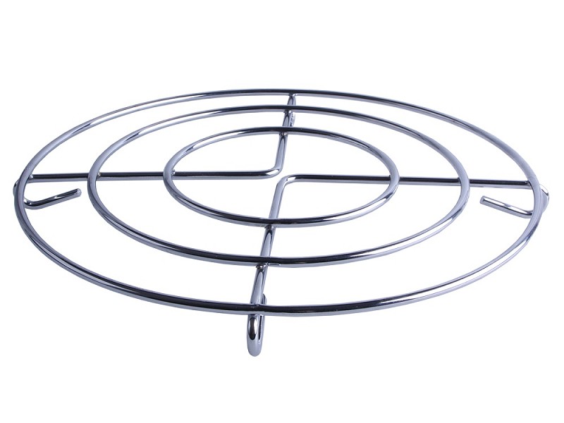 Chrome Pan Coaster 23cm Round Each