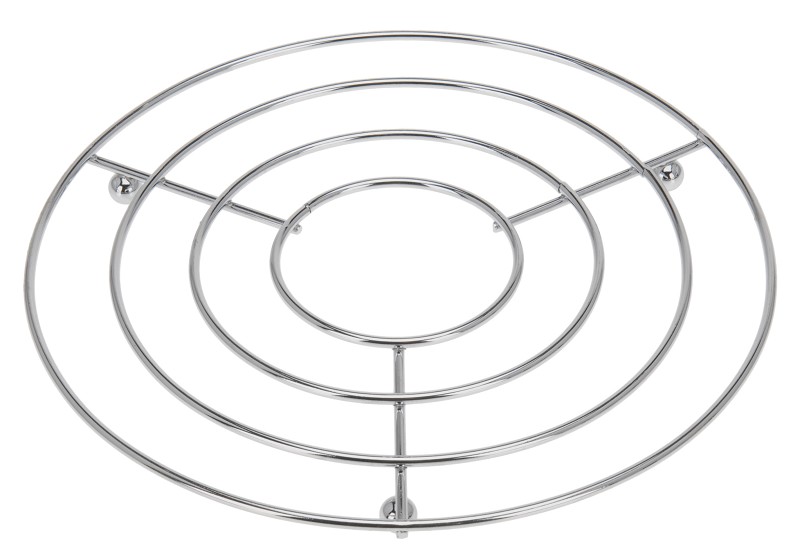 Chrome Pan Coaster Round 20cm