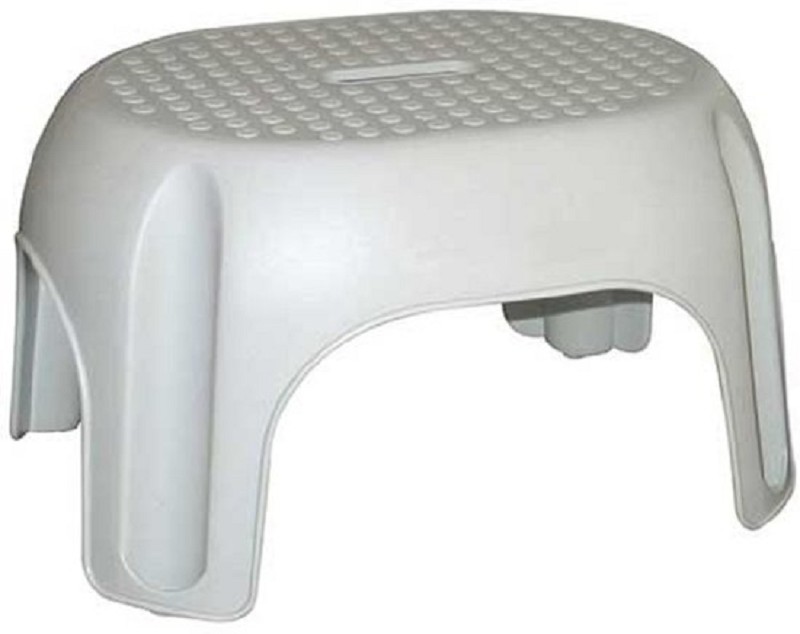 Low Gray Curver Stool