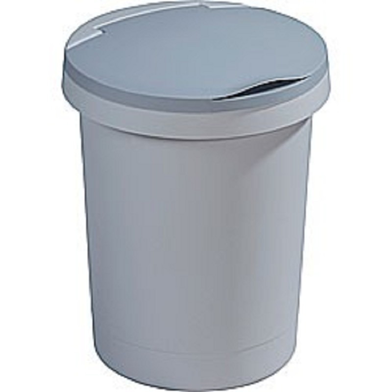 10L Gray Sunware Twinga Flat Garbage Can