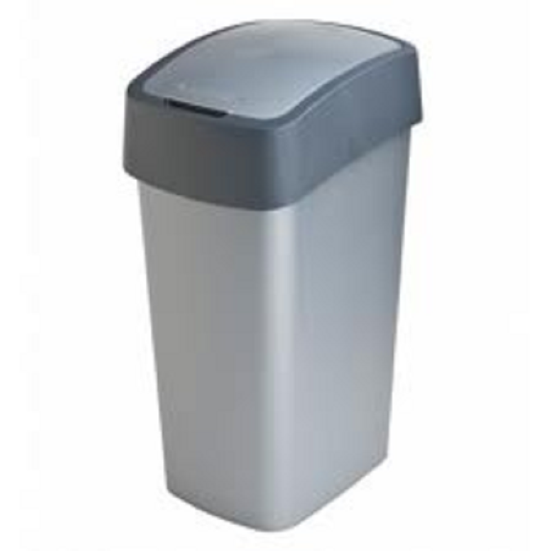 Curver Flip Bin 50L Silver