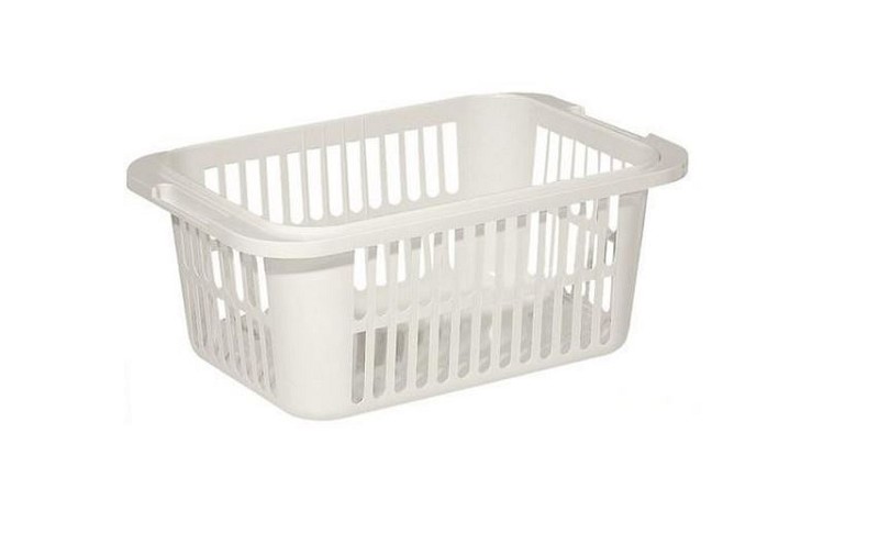 Curver Lingo 30L White Plastic Laundry Basket