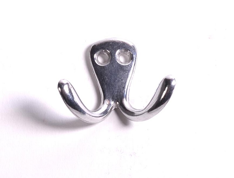2-Hook Nickel-Plated Hanging Hook