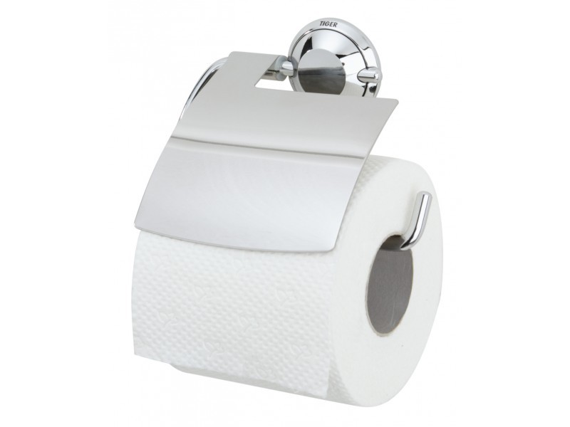Toilet roll holder Tiger Torino with lid
