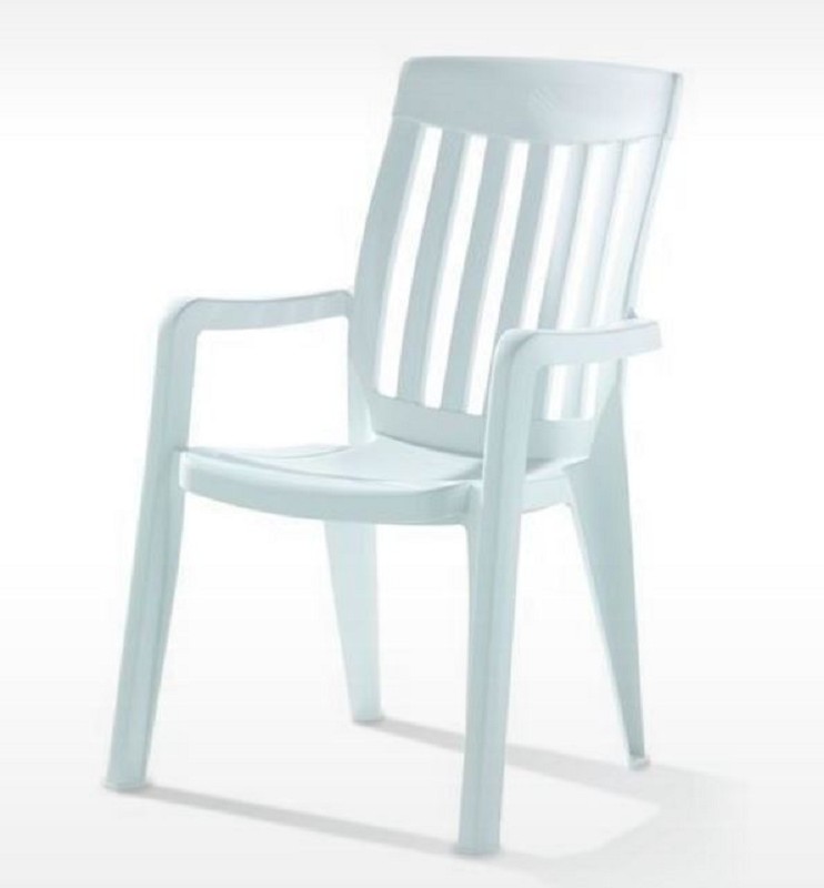Stackable Plastic Chair Sieger Palma White