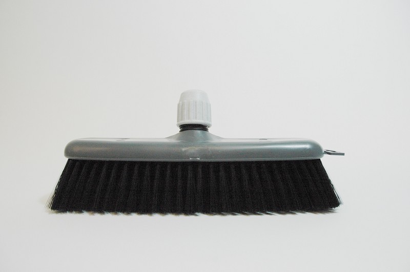 Room Broom Black Synthetic Fiber 28cm