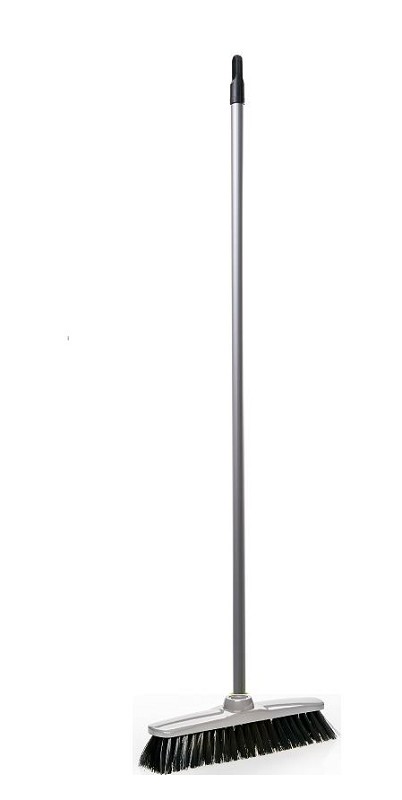 Room broom with handle