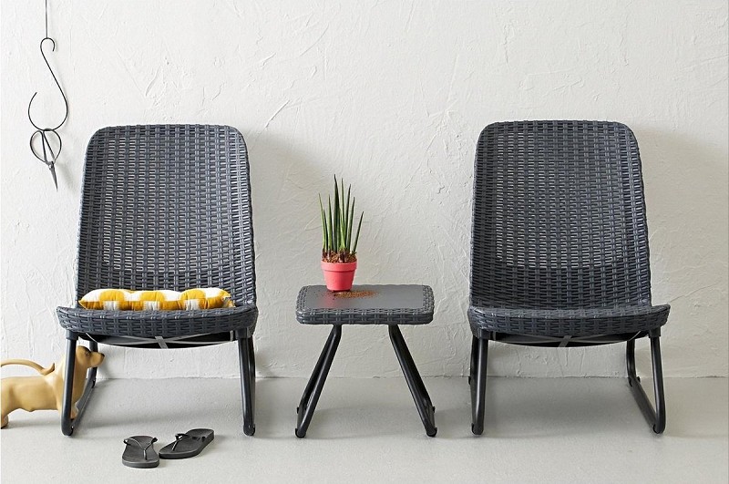 Rio Balcony set 3 pieces anthracite