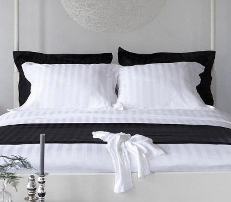 Duvet cover set 140x240 satin stripe