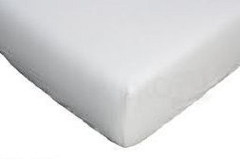 Fitted Sheet Cotton 80x200x20 White
