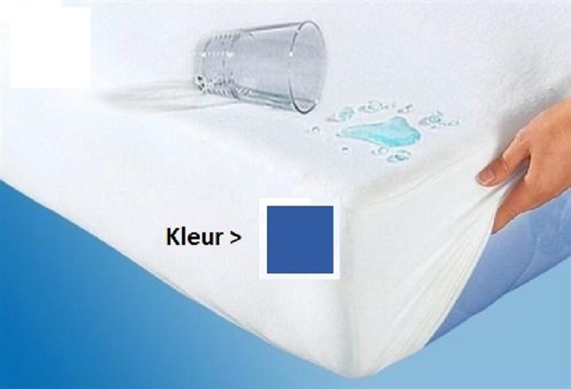 Fitted sheet Terry cloth 140x200x25 Blue PU