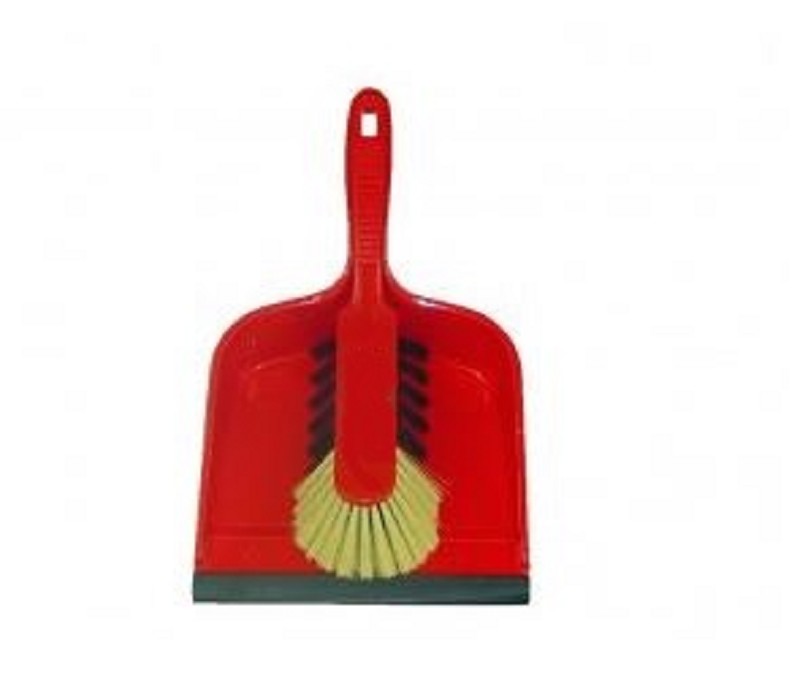 Dustpan & Brush Plastic Sturdy