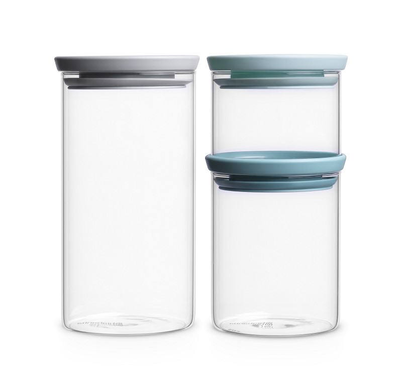 Brabantia Storage Jar Glass Round Set