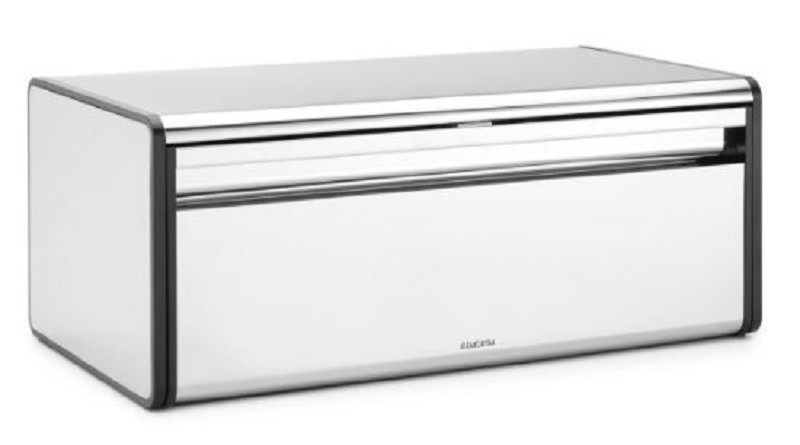 Brabantia Bread Bin Hinged Lid Brilliant Steel