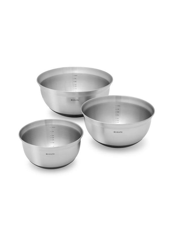Brabantia Mixing Bowl Set of 3 Matt
