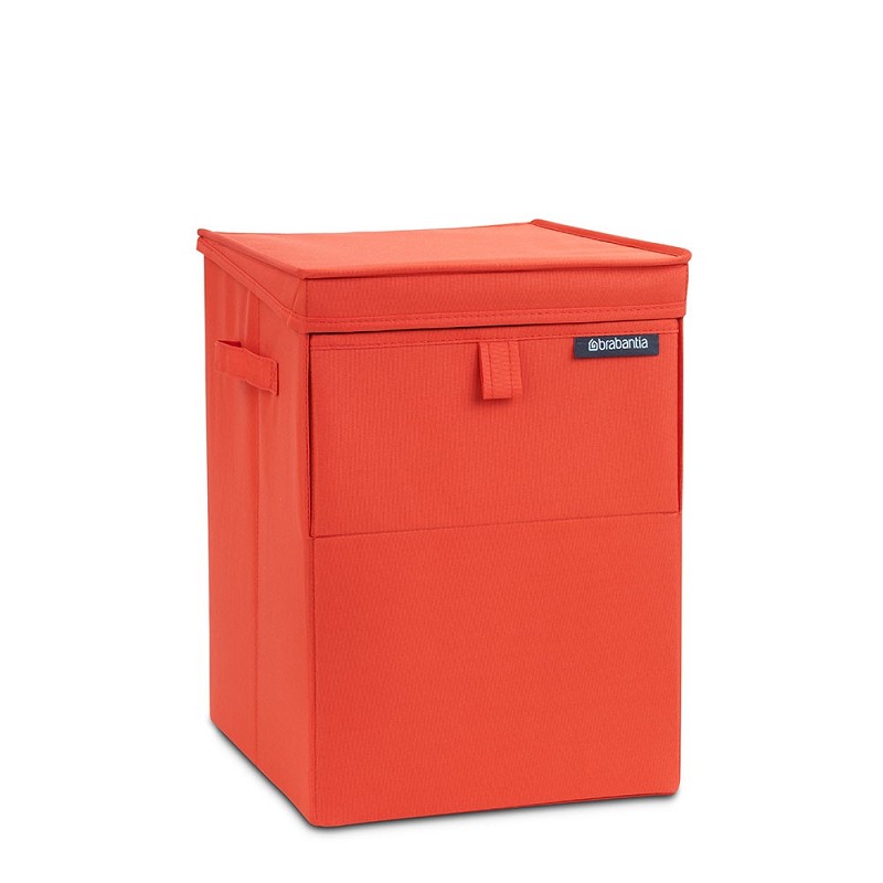 Brabantia Laundry Bin Stackable 35L Warm Red