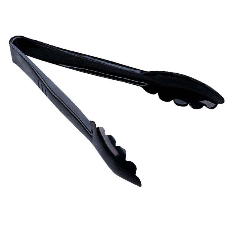 Black Plastic Serving Tongs 23cm
