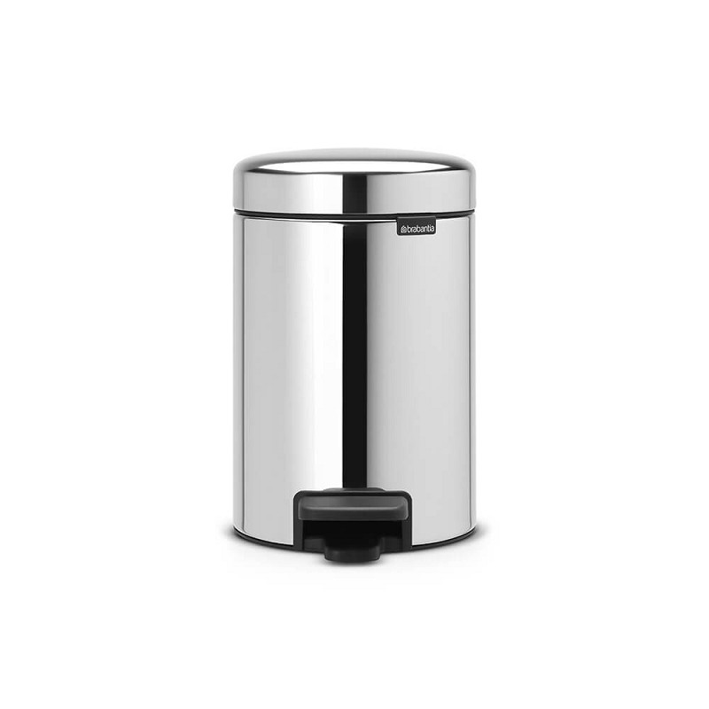 Brabantia NewIcon Pedal Bin 3 ltr Brilliant Steel