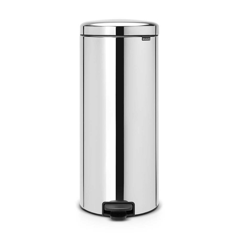 Brabantia NewIcon Pedal Bin 30 ltr Brilliant Steel