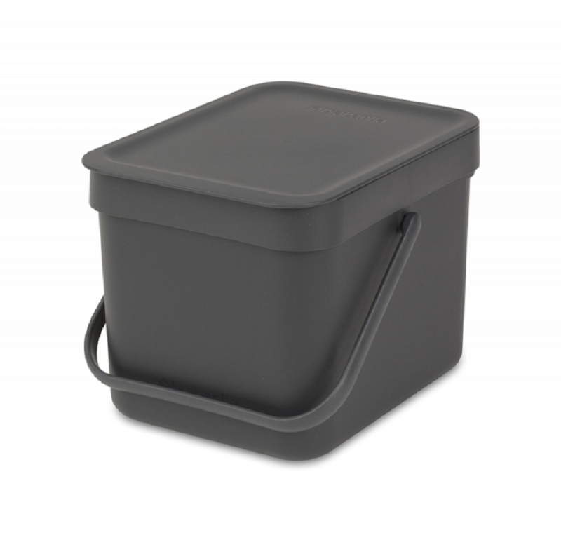 Brabantia Sort & Go Waste Bin 6L Grey