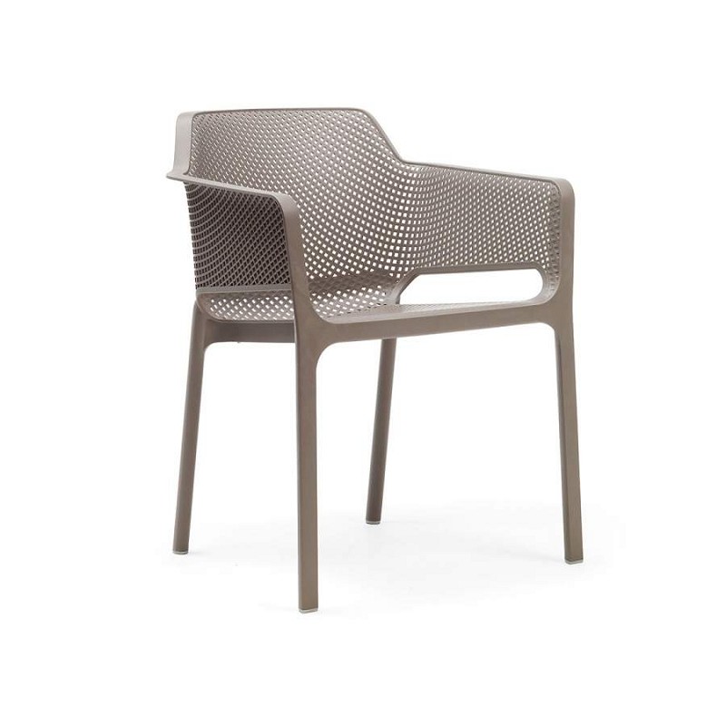 Stackable chair Nardi Net Tortora/Taupe