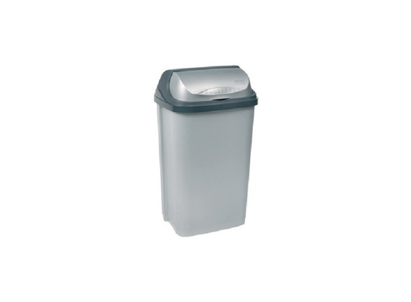 Rasmus Waste Bin 50L Roll Lid Light Gray