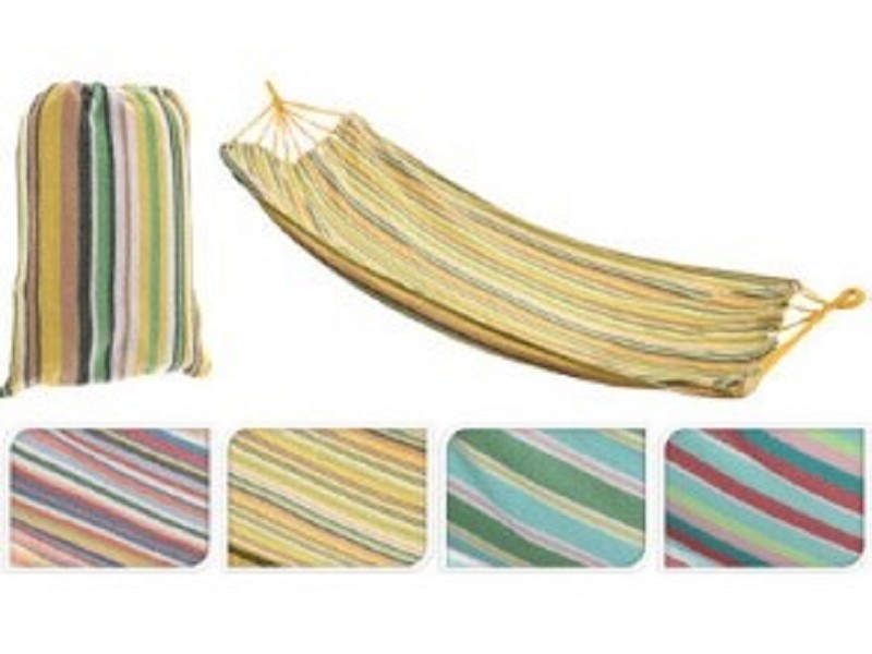 Hammock 200x100cm assorted stripe