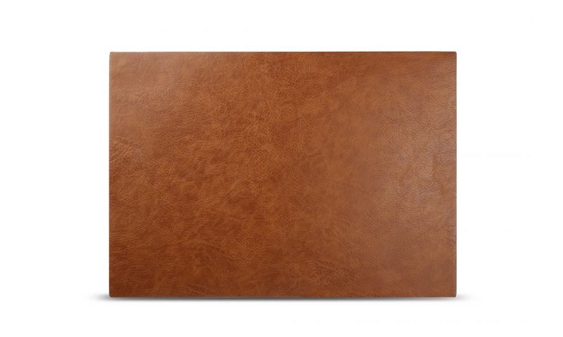 Placemat 43x30cm Brown Synthetic Leather