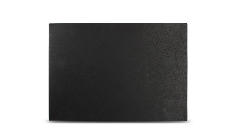 Placemat 43x30cm Black Synthetic Leather