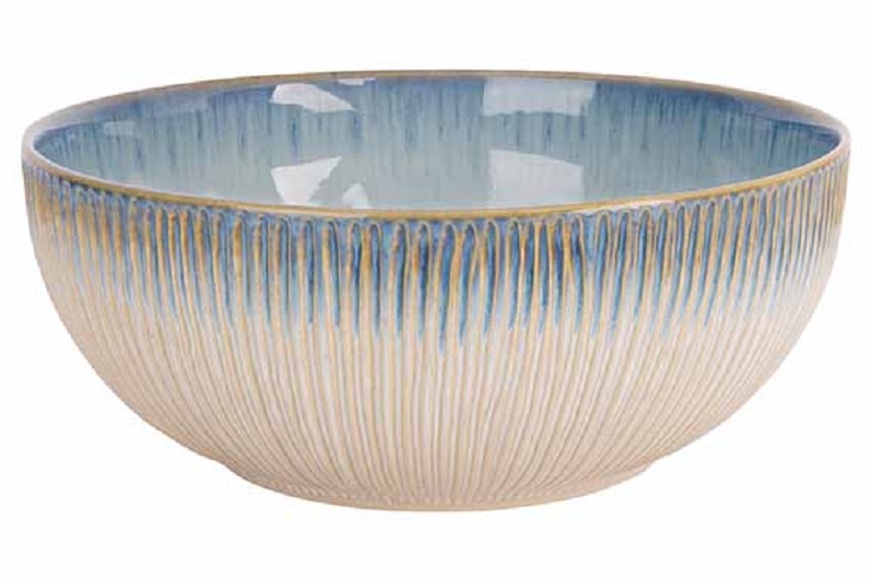 Listra Ocean salad bowl 24cm - Earthenware