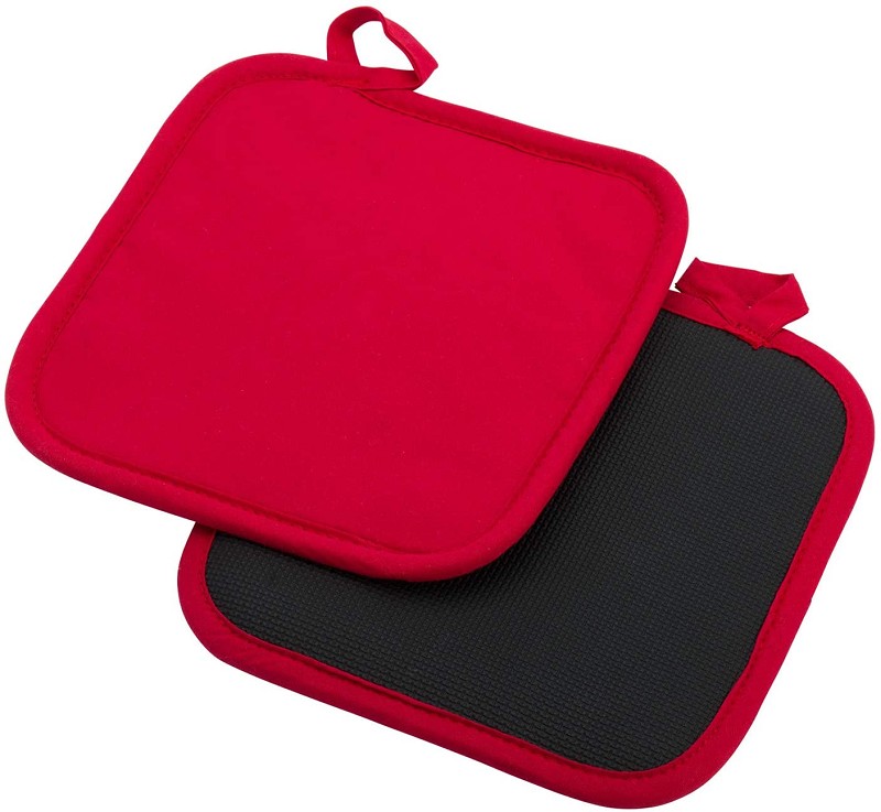 Pot Holder Cotton Red 20x20