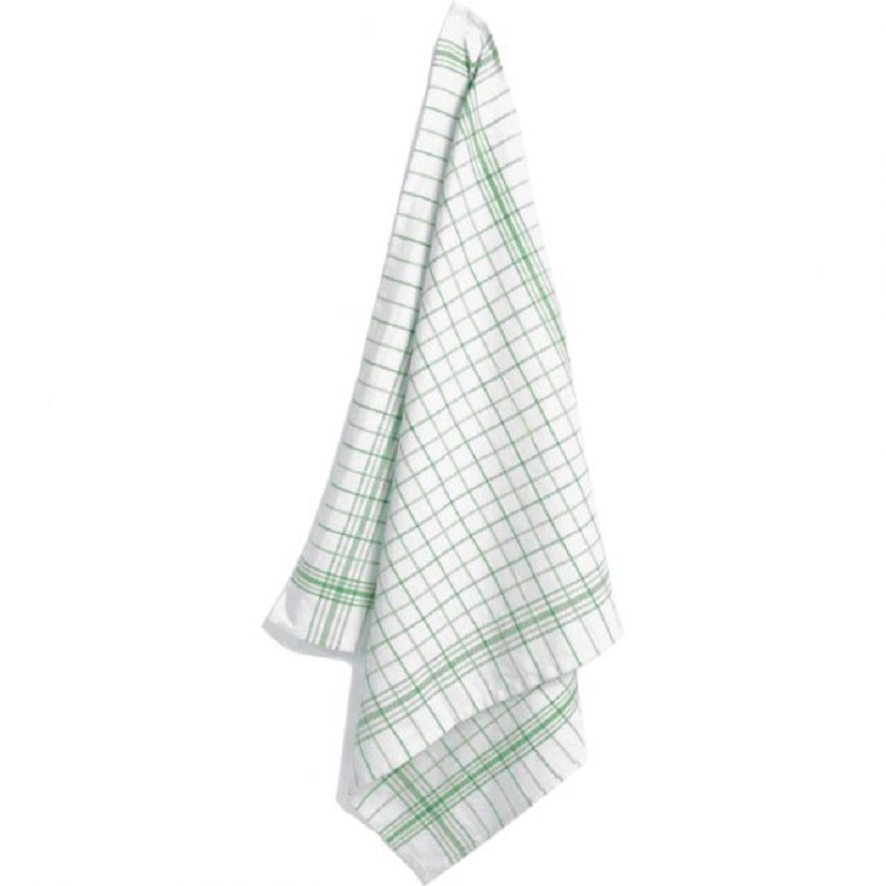 Tea Towel 70x70 Green/White