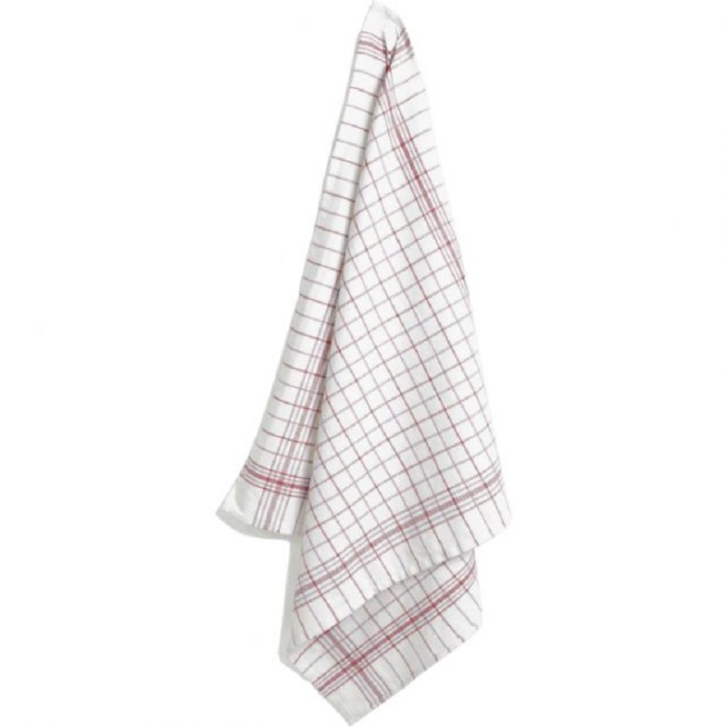 Tea Towel 70x70 Red/White