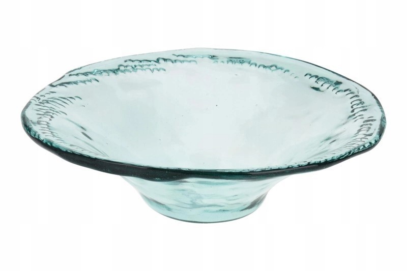 Fruit bowl glass rib 40cm