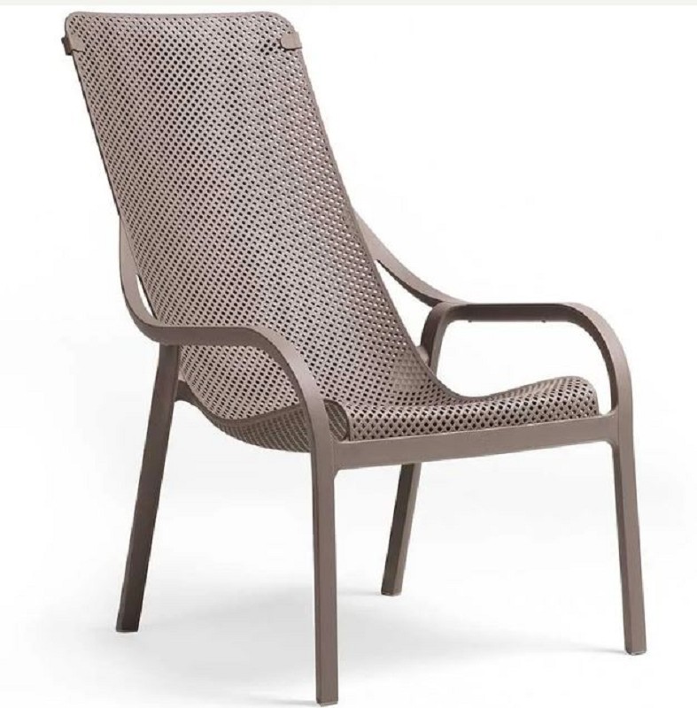 Stacking chair Nardi Net Lounge Tortora