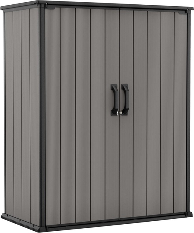 Keter Premier Tall Storage cupboard gray 139.5x77x170cm